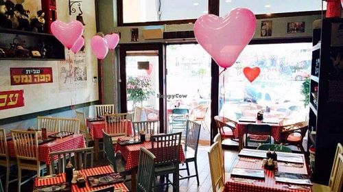 Interior at Oldies Pancake Bar in Kfar Saba