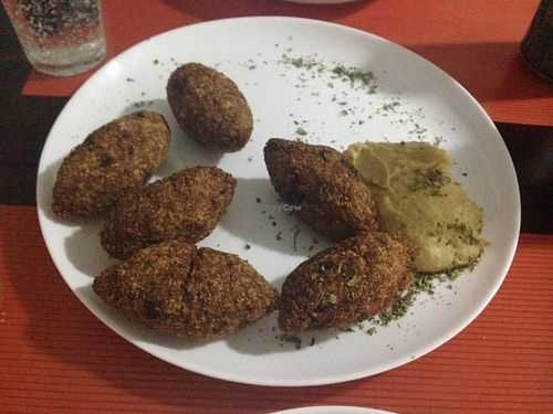 Vegan kebab with hommus. at Barao Natural - B3 in Sao Paulo