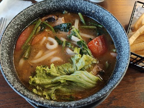 shacha Lion Mane udon  at nomVnom Bistro - Clarke Quay in Central Singapore