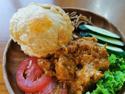 Set with Vegan egg (not real egg) at nomVnom Bistro - Clarke Quay in Central Singapore