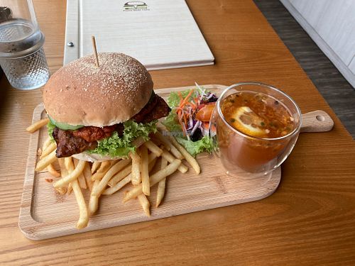 Sateh burger at nomVnom Bistro - Clarke Quay in Central Singapore