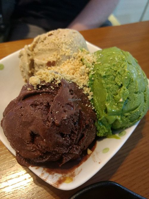 Trio of ice cream. Wow. at nomVnom Bistro - Clarke Quay in Central Singapore
