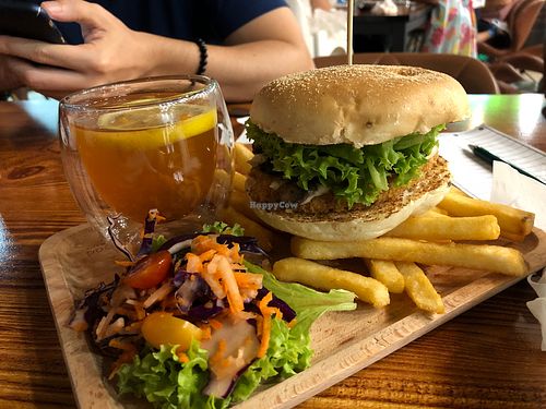 Iion mane set with top up fries$3 at nomVnom Bistro - Clarke Quay in Central Singapore