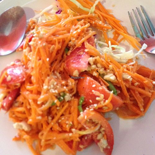 carrot salad at La Carotte Qui Rit in Koh Tao