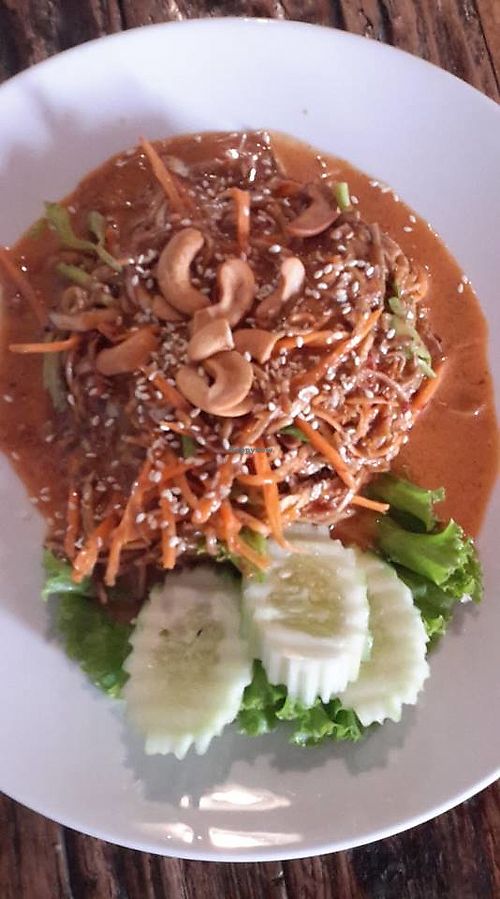 baanana-flower salad at La Carotte Qui Rit in Koh Tao