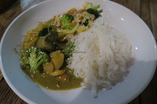 Curry with Rice Noodles at La Carotte Qui Rit in Koh Tao