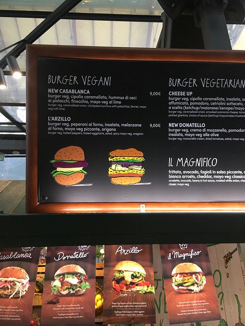 Vegan burgers at Veg & Veg in Florence