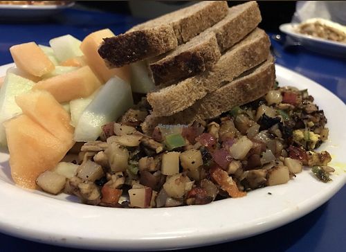 Vegan Hash was horribly bland and flavorless   at Monty's Blue Plate Diner in Madison