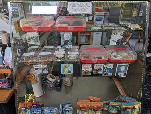 Pastry selection at Mother Fool's Coffeehouse in Madison