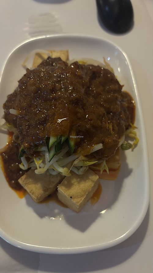 Satay tofu  at Vegie Hut in Box Hill