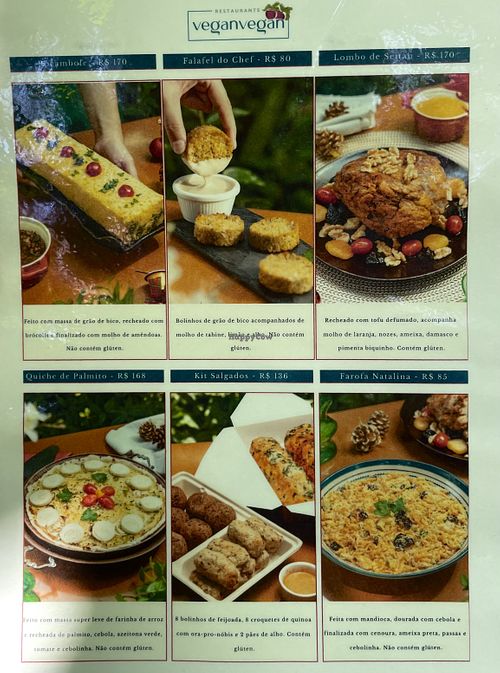 Special Menu for Xmas and New Year’s Eve.  at Vegan Vegan in Rio De Janeiro