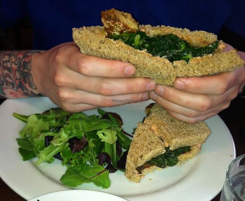 Upstairs seating. at Veganized in New Brunswick