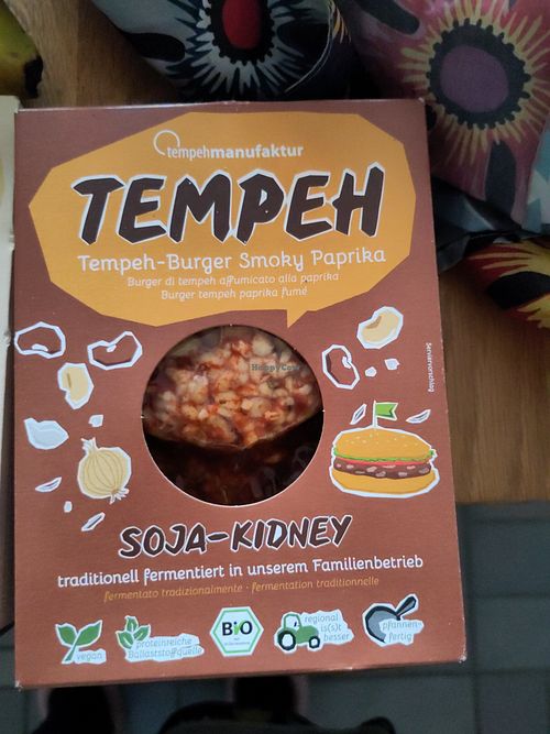 After our request, they brought tempeh!! at Tant Gurka in Lund