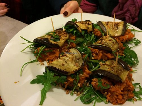 Mushroom, veggies, vegan entree with herbs. Absolutely delicious.  at Mercadante Specialites Siciliennes in Nimes