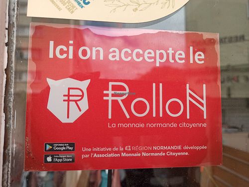 Local cash at Pancake Fever in Caen