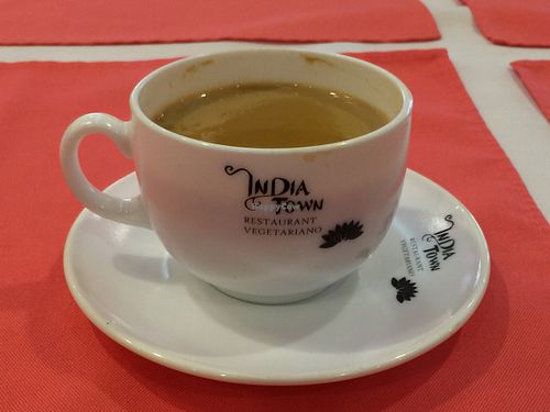 An excellent chai after buffet lunch.  at India Town in Mexico City