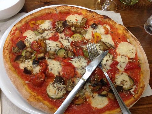 Vegan cheese is melting in your mouth! at Pizzeria Capri in Jesolo