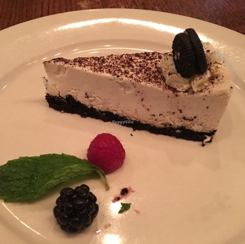 vegan cheesecake!! at Busboys and Poets - Monroe St in Washington