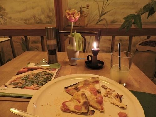 the pizza was so good I finished all of it myself! at Vistro in Hamburg