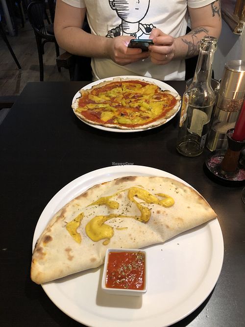 Calzone and gluten free pizza😄 at Vistro in Hamburg