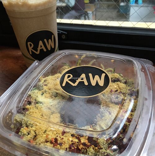 Raw pasta and Shake at Mana! Raw in Hong Kong Island