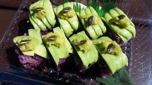 avocado rolls at The Root in Wroclaw