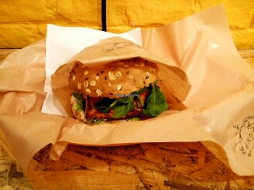 tofu burger at Mango Vegan Street Food - Bracka in Warsaw