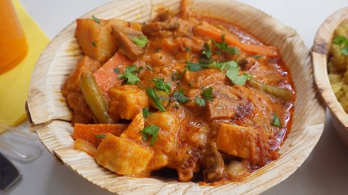 Massaman curry at Mango Vegan Street Food - Bracka in Warsaw