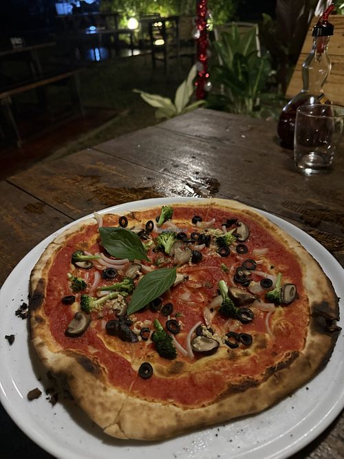   at La Luna Pizzeria in Koh Yao Noi