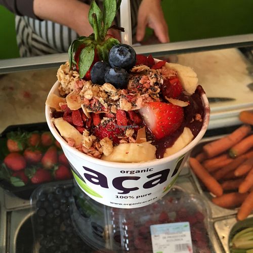 amazing organic açai smoothie bowl!! best way to start the day!  at Biorganic in Ibiza