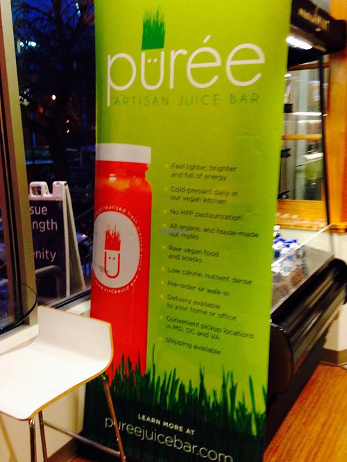 Info at Puree Juice Bar in Washington