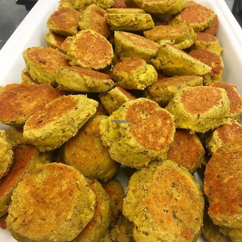 Vegofritters at Duvnas Deli in Nacka