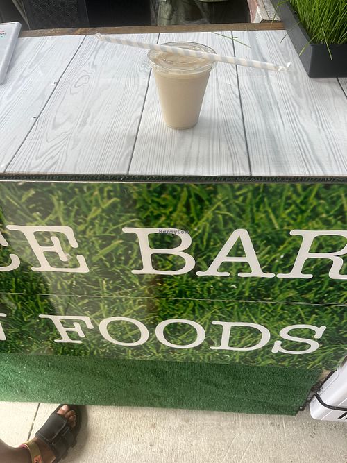 Sea moss coconut milk and spices smoothie  at Fancy I Naturals in Pompano Beach