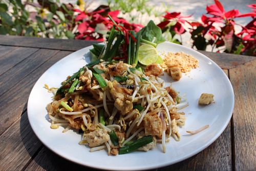 fantastic pad Thai at Veggie Homemade Aurra Ammie in Pak Chong