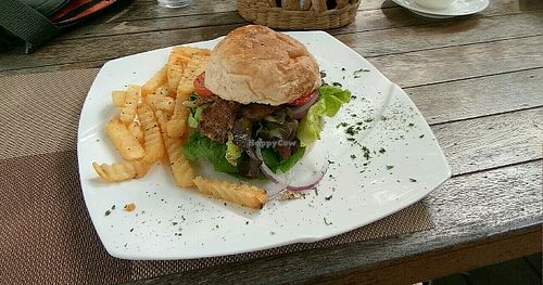 Veggie Burger at Veggie Homemade Aurra Ammie in Pak Chong
