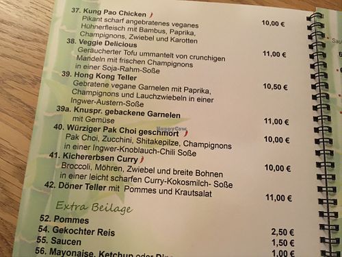 mains at Veggie Delicious in Bielefeld