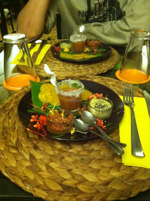 Included appetizer: Soft chips with salsa and an avocado dip at Amaluna Restaurant & Lab in Punta Cana