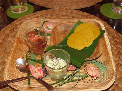 Welcome gift at Amaluna Restaurant & Lab in Punta Cana