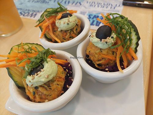 Complimentary appetiser (vegan) at Yerbabuena - Bordadores in Madrid