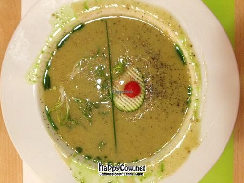 Soup of the day (from the menu del día) at Yerbabuena - Bordadores in Madrid