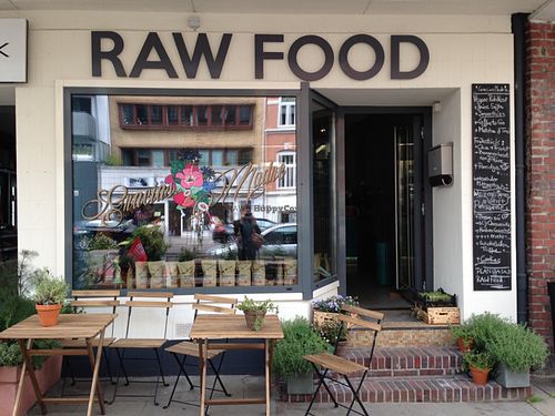 from outside at Gracias Madre Raw Food in Hamburg