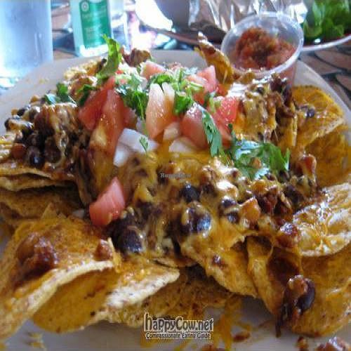 Chili Nachos (sorry for the blurriness)  at Yin Yang Fandango and Tango Tea Room in Corpus Christi