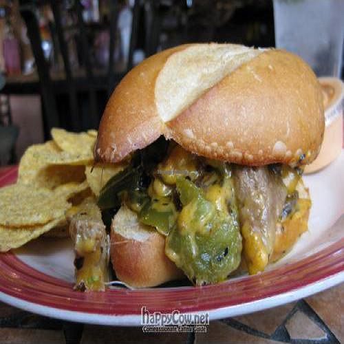 Philly Cheese 'steak' at Yin Yang Fandango and Tango Tea Room in Corpus Christi