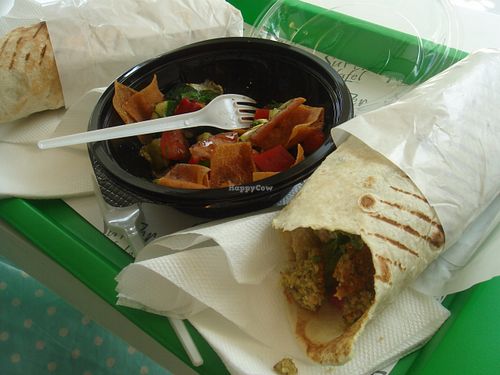 Super falafel and fatoush at Super Falafel - Balcescu in Bucharest