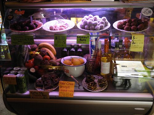 Dessert case at Gugar in Valletta