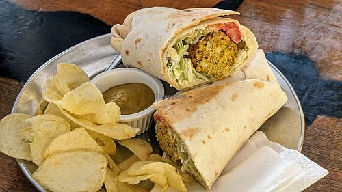 Falafel wrap at Gugar in Valletta
