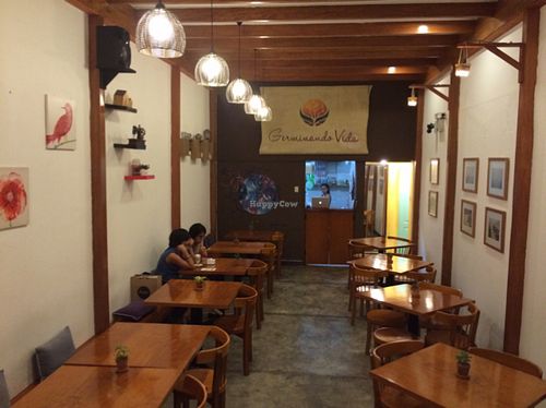 rear dining area at Siembra in Lima