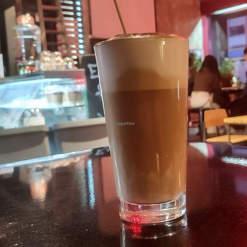 Almond coffee at Lost Weekend in Munich