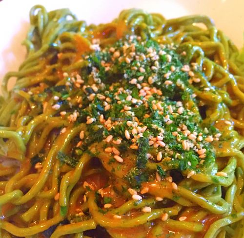 Green Tea Noodles at LuAnne's Wild Ginger in New York City