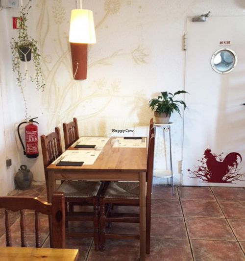 one of the two large but still cosy dining halls at La Barricona in Ripoll